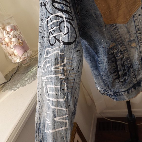 Smoke Rise DNM Co. Stretch Denim Jacket w/ Removable Faux Fur Collar - Picture 5 of 11